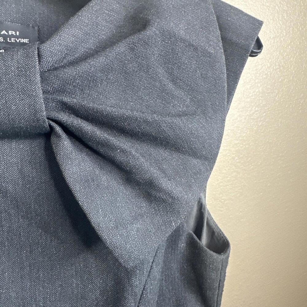 Tahari viscose Women’s Size 4 Gray Office‎ Dress - Picture 5 of 7